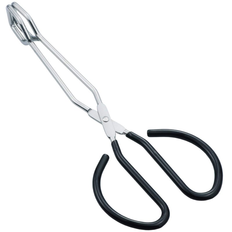 HINMAY 10-Inch Kitchen Scissor Tongs Stainless Steel Scissor Cooking Tongs - Image 1